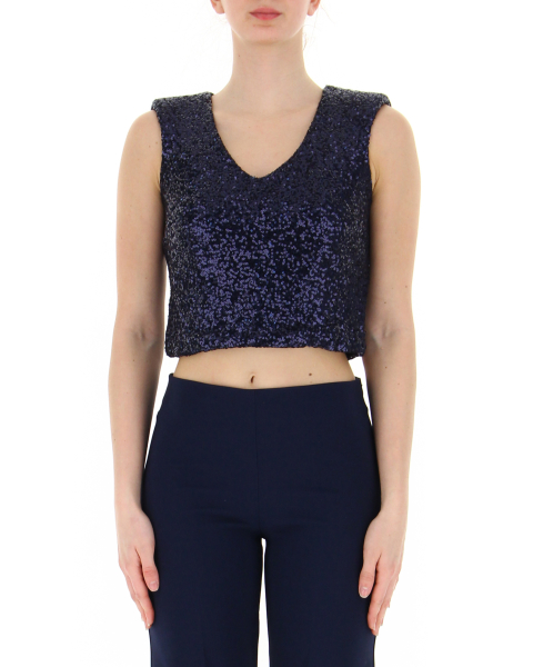 Top in paillettes