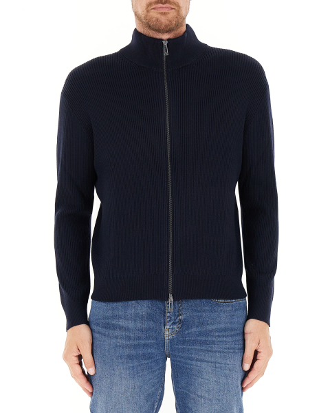 Cardigan con zip
