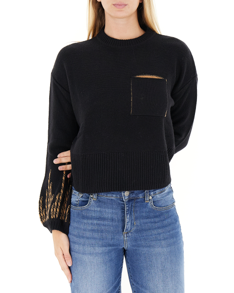Maglione misto lana