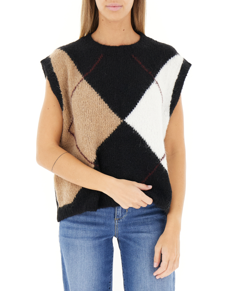 Gilet girocollo