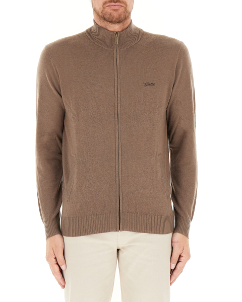 Cardigan con zip
