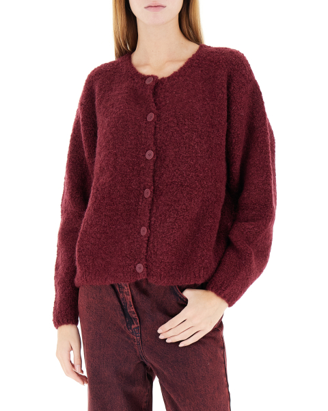 Cardigan girocollo