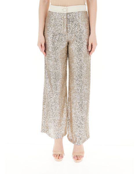 Pantalone con paillettes