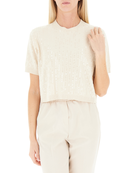 Maglia con paillettes