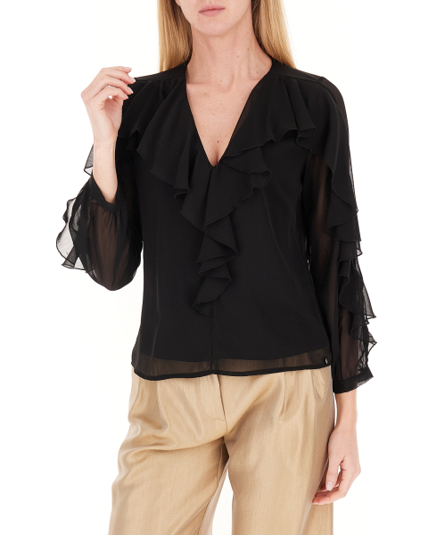 Blusa con volants