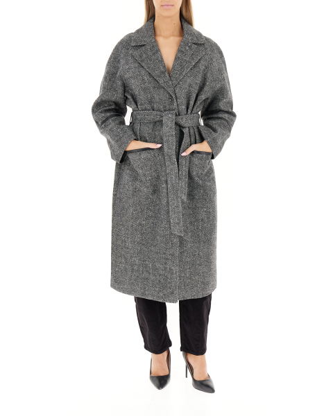 Cappotto con cintura