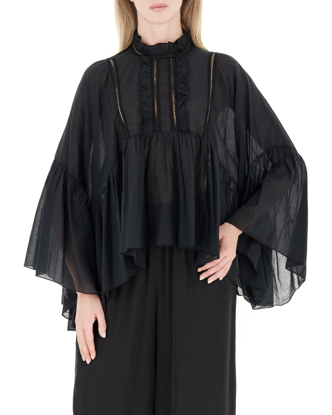 Blusa maniche lunghe
