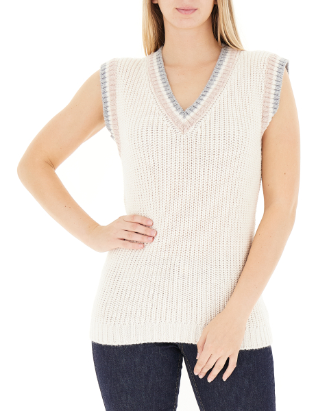 Gilet misto lana