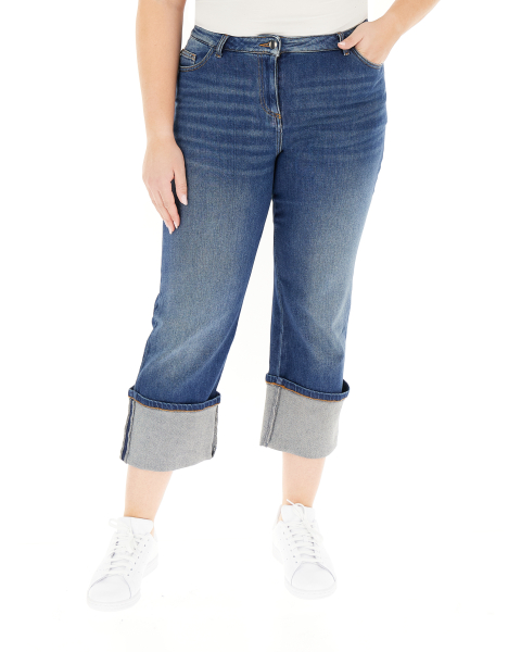 Jeans con risvolto