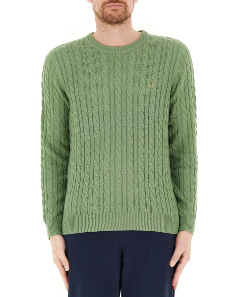 Maglione a trecce