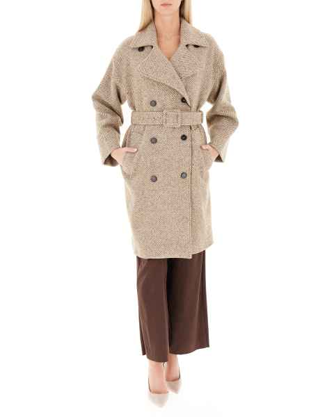 Cappotto con cintura