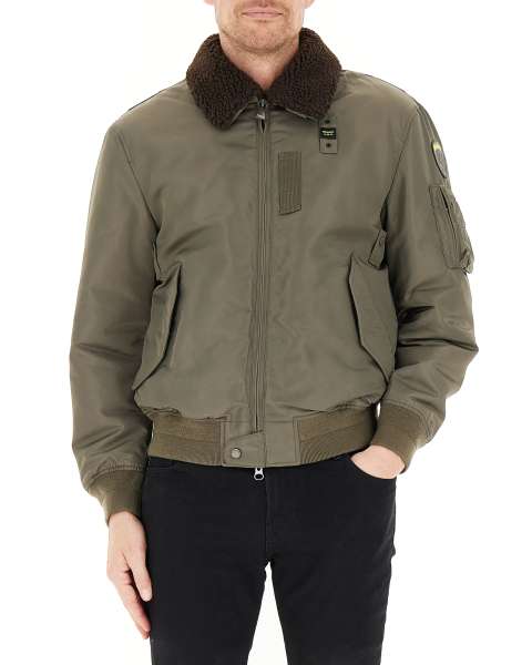 Bomber con colletto