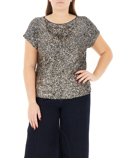 Maglia con paillettes