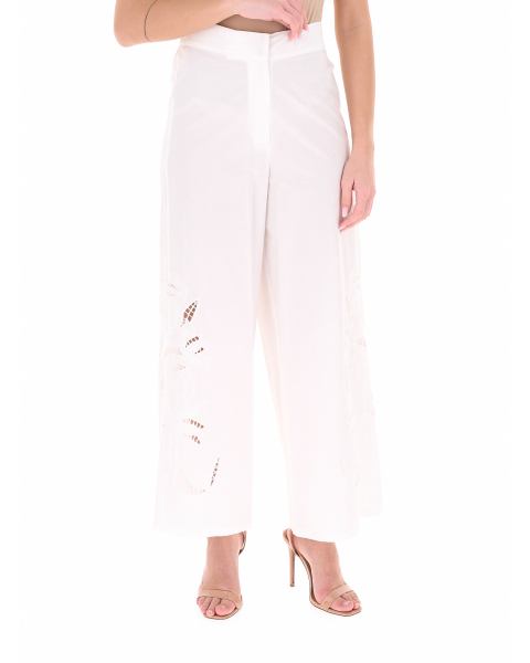 Pantalone con ricamo