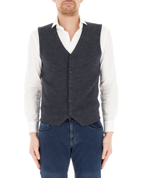 Gilet misto lana