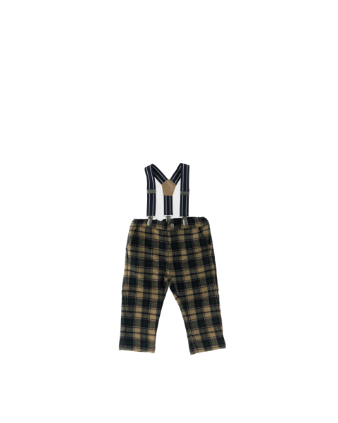 Pantalone con bretelle