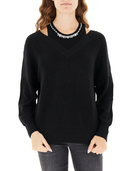 Maglione misto lana