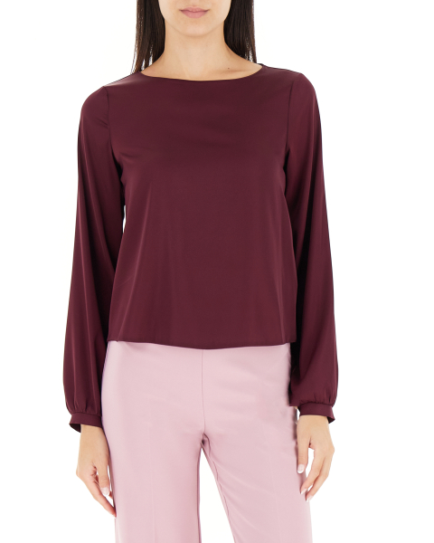 Blusa maniche lunghe