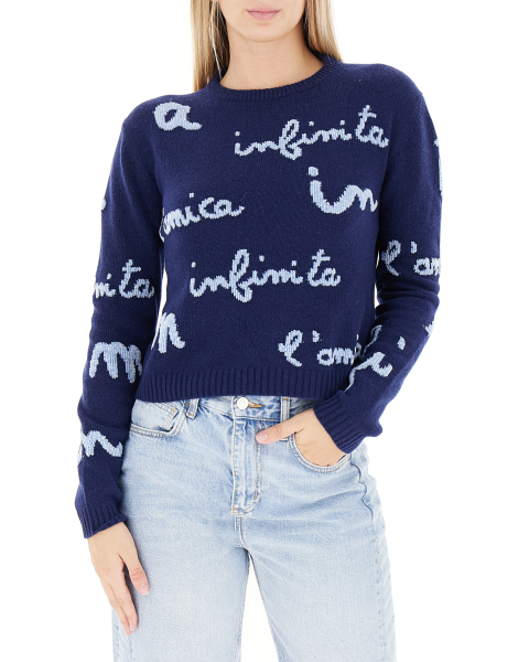 Maglione misto lana