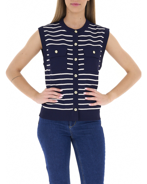 Gilet misto viscosa