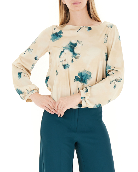 Blusa maniche lunghe