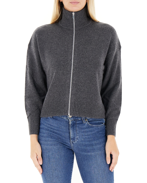 Cardigan con zip