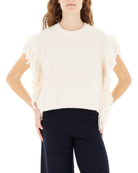 Maglione con frange