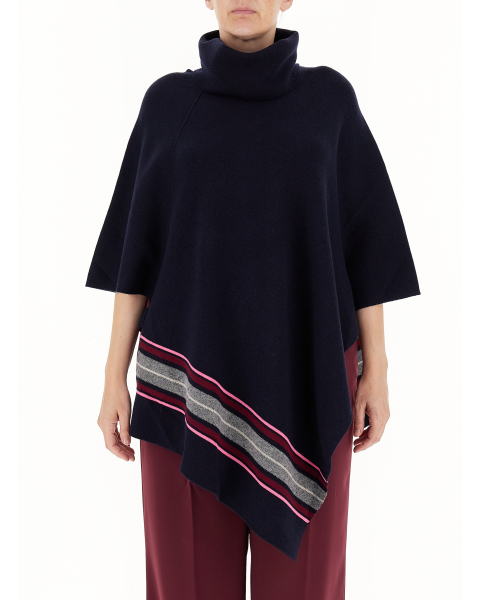Poncho misto lana