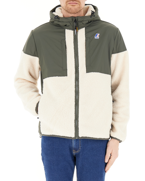 Giacca teddy cappuccio