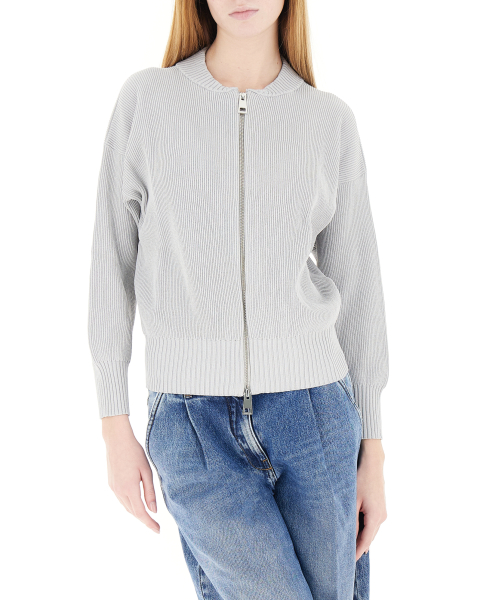Cardigan con zip