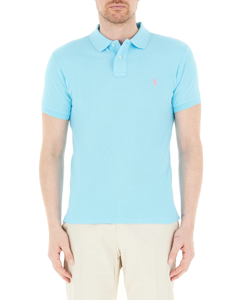 Polo slim cotone