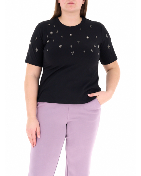 T-shirt con strass