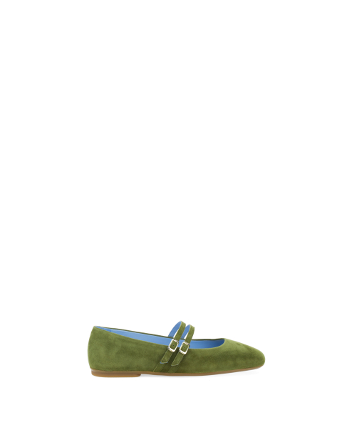 Ballerine pelle scamosciata