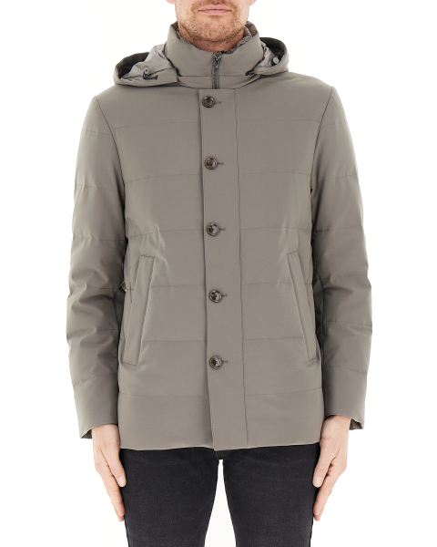 Piumino con cappuccio