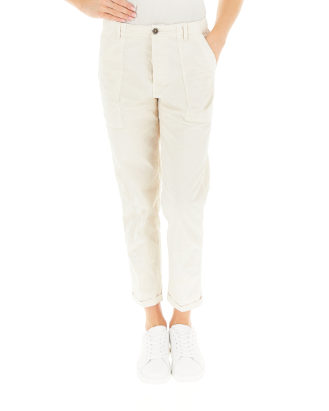 Pantalone sigaretta cotone