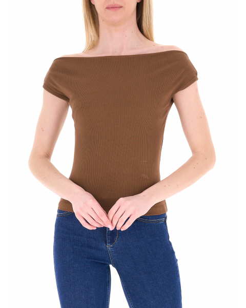 Top scollo a barchetta