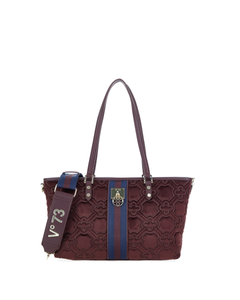 Borsa in velluto ricamato