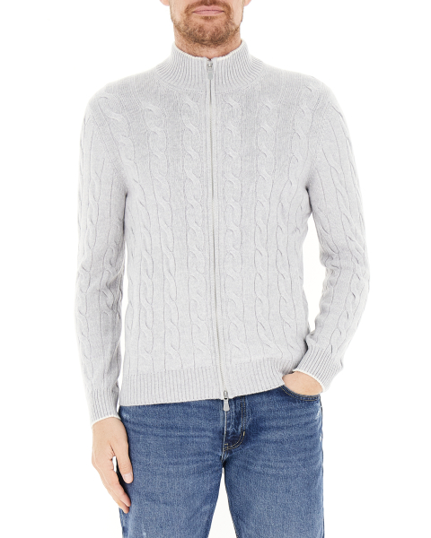 Cardigan con zip