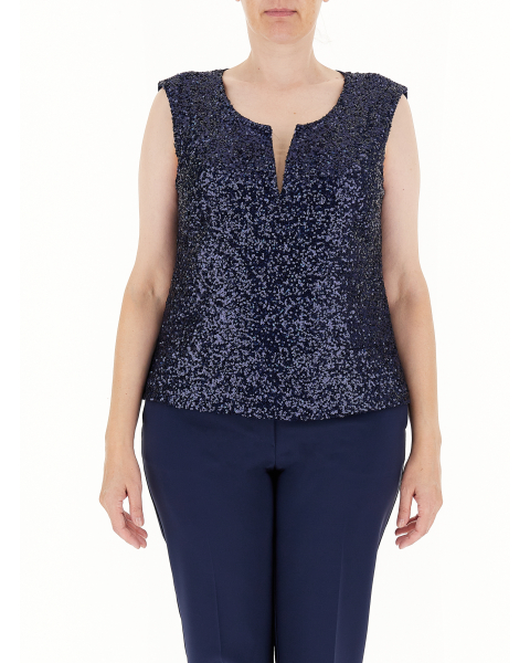 Top con paillettes