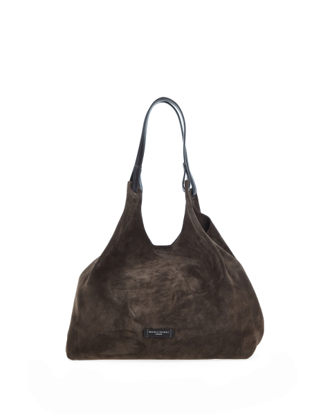 Borsa pelle scamosciata