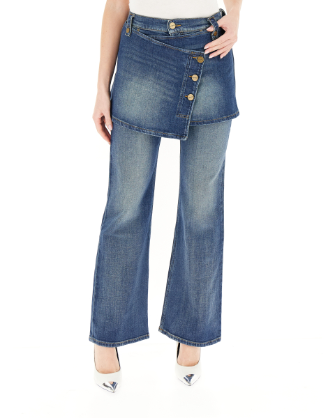 Jeans con minigonna