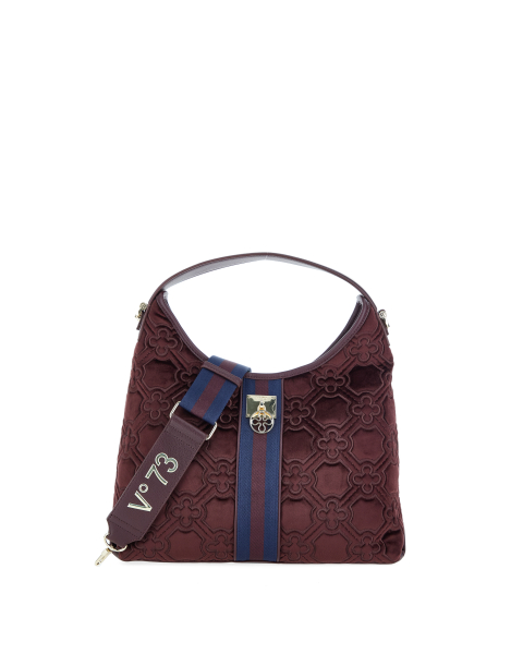Borsa in velluto ricamato