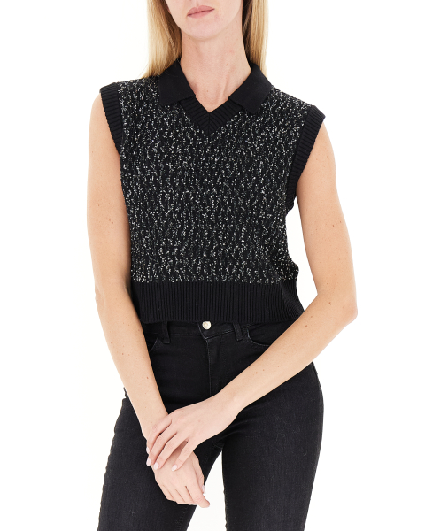 Gilet con paillettes