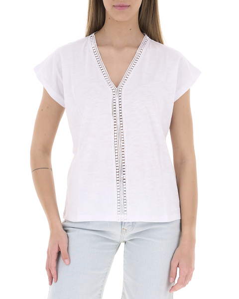 T-shirt con inserti