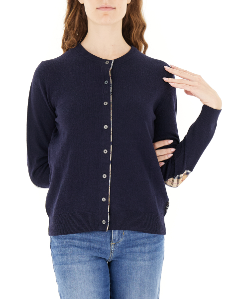Cardigan girocollo