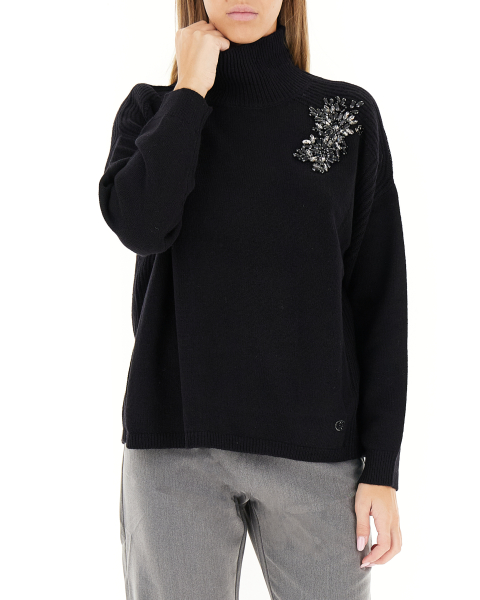 Maglione collo alto