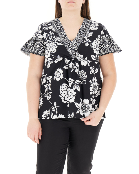 Blusa scollo a V