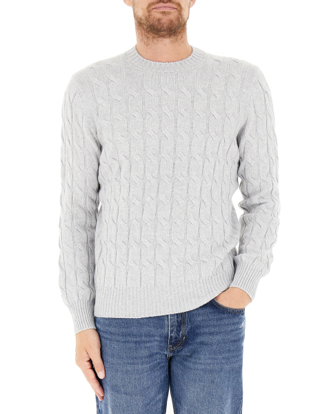 Maglione con trecce