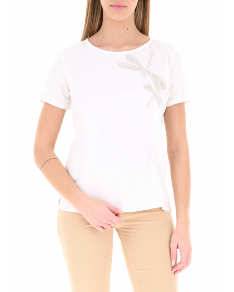 T-shirt con strass