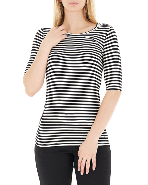 Blusa girocollo lyocell